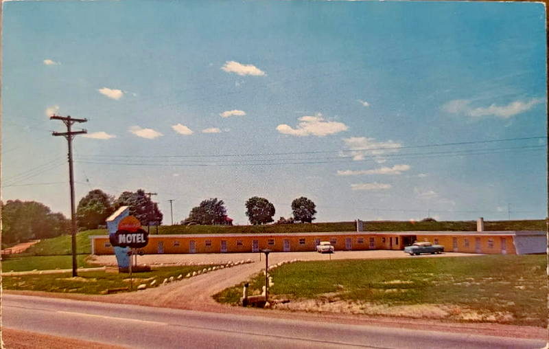 Sundown Motel - Vintage Postcard